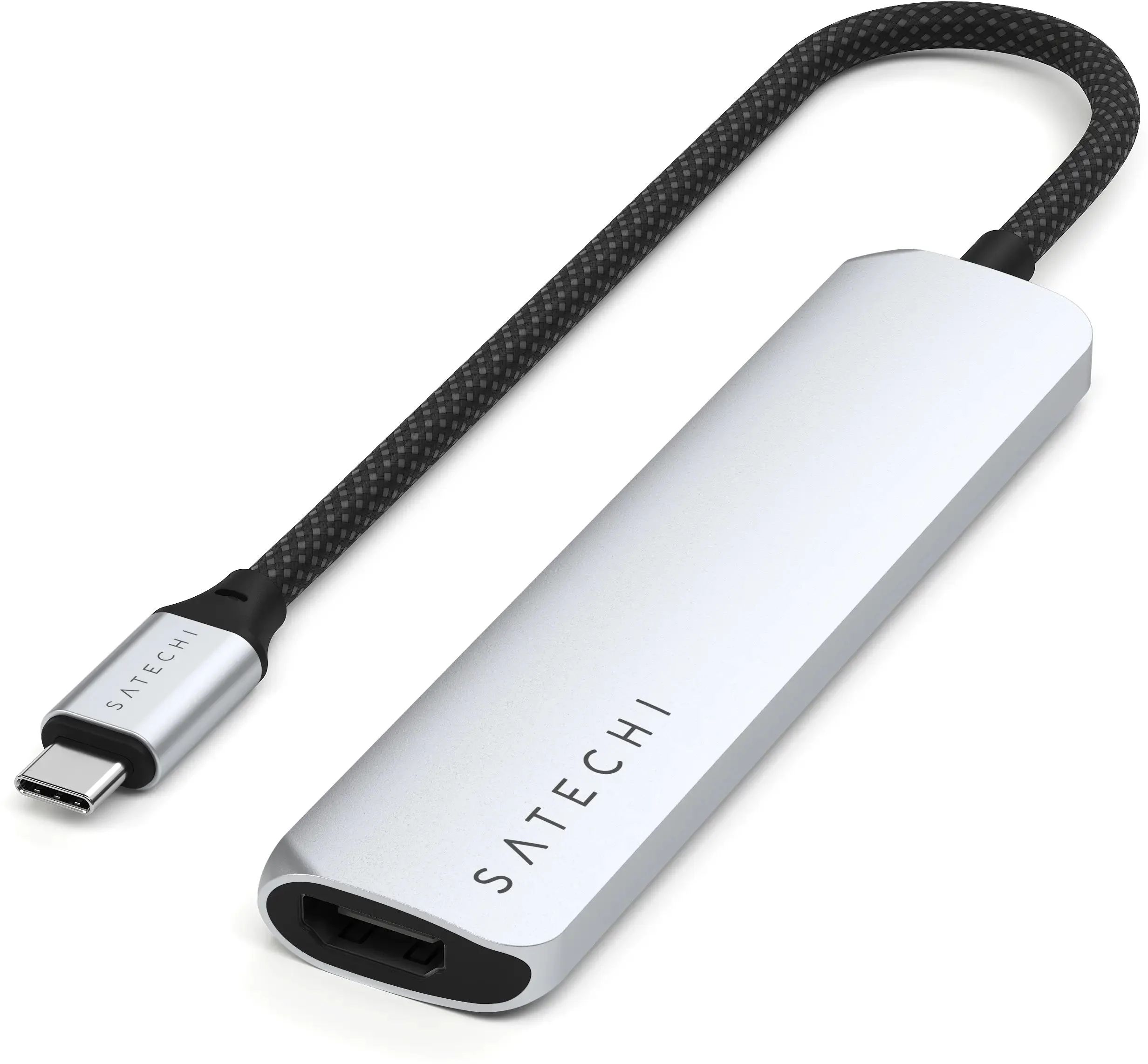 Satechi 6-in-1 USB-C Slim Multiport Adapter 4K Silver